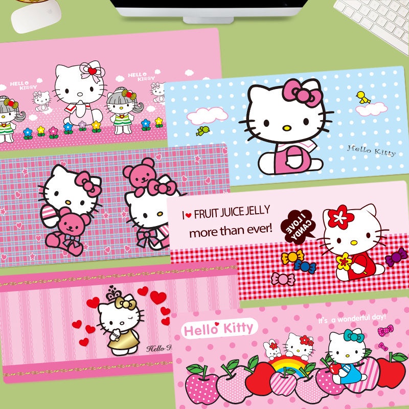 Tấm Lót Bàn Phím Máy Tính Hình Hello Kitty Đáng Yêu