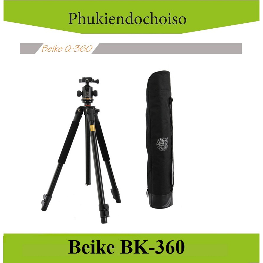 [Mã 229ELSALE hoàn 7% đơn 300K] Chân máy ảnh BEIKE BK-360 (China) . Tặng Da cừu - Da thật