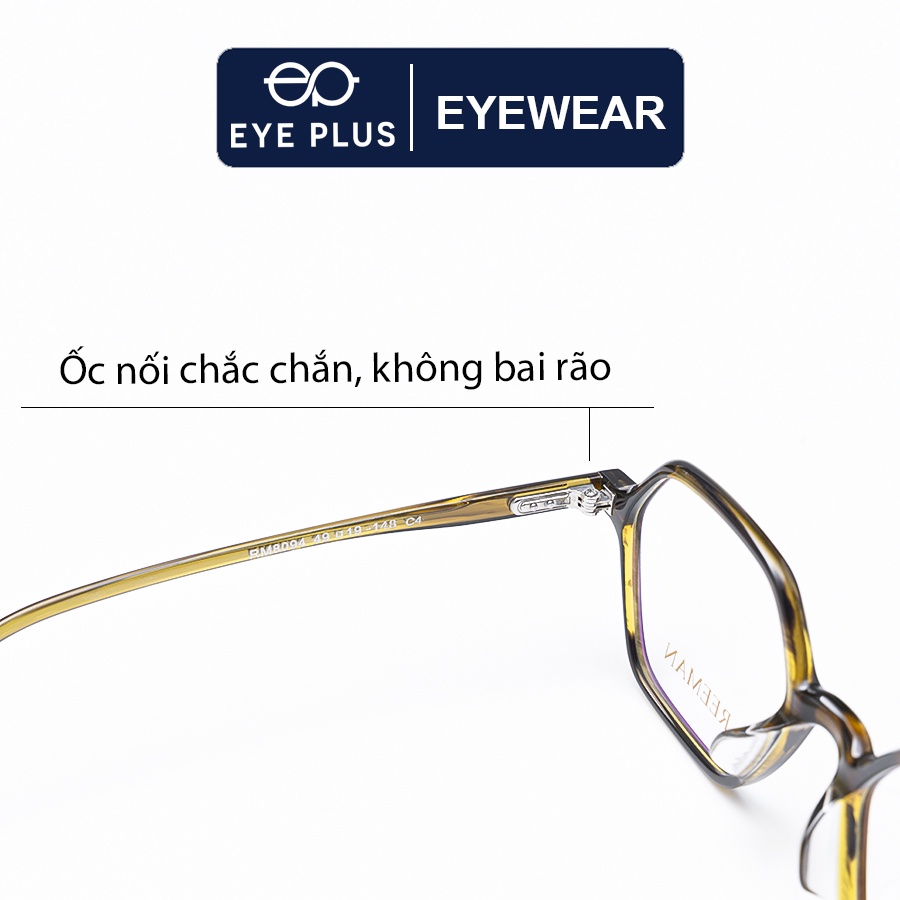 Gọng kính cận nam nữ EYE PLUS siêu hot đa giác ReeMan-8094