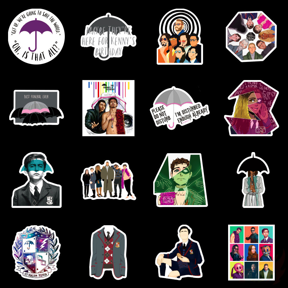 ❉ The Umbrella Academy - Series 01 TV Shows Stickers ❉ 50Pcs/Set Waterproof DIY Fashion Decals Doodle Stickers