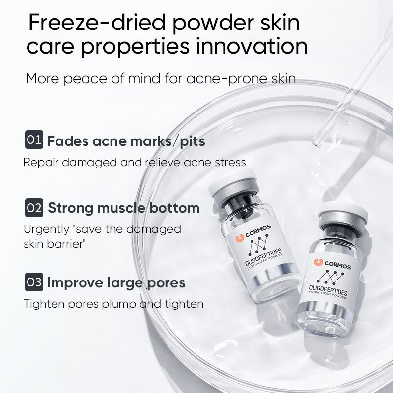 【COD+Ready Stock】1 Cặp Bột Peptide Đông Khô Tái Tạo Da serum lyophilized powder 20g 1 pair