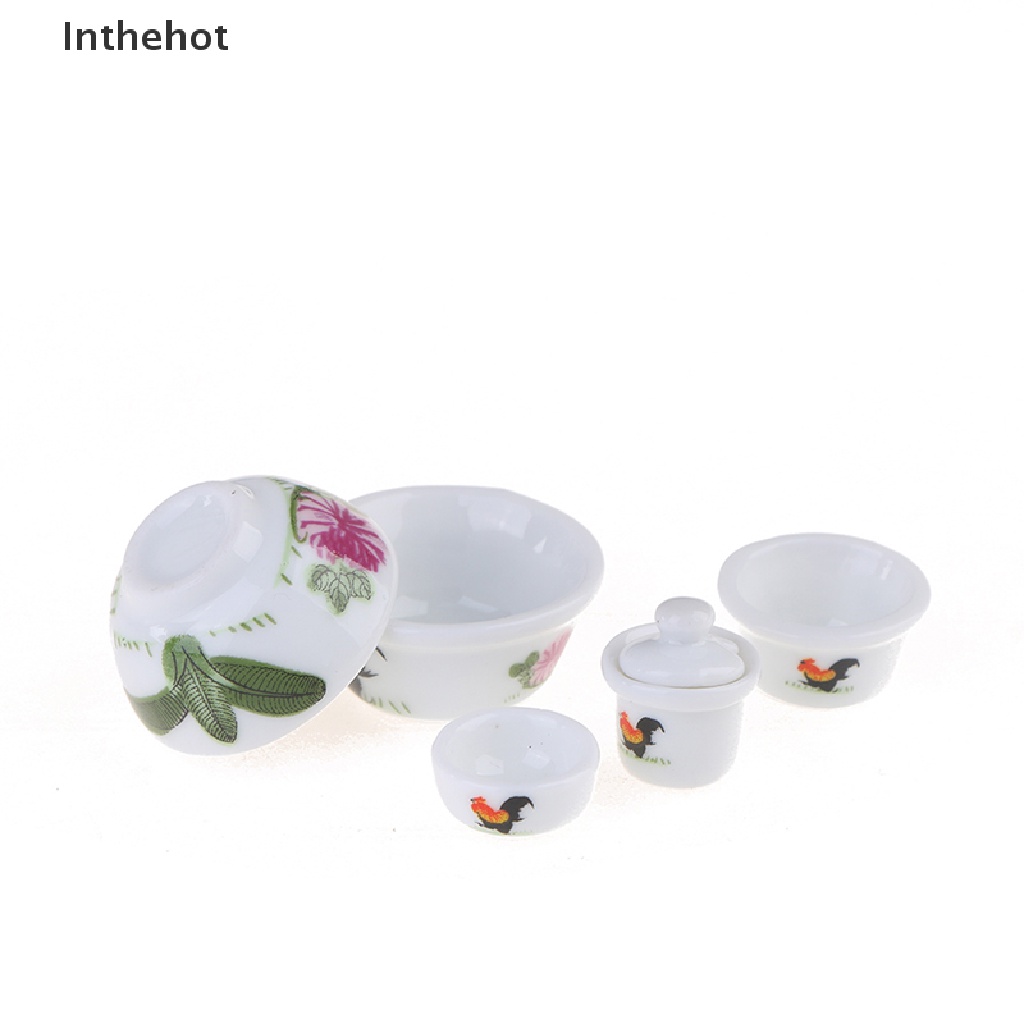 Bộ Tô Sứ Trang Trí Nhà Búp Bê Tỉ Lệ 1: 12