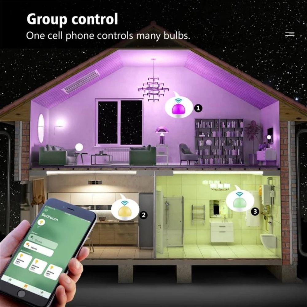 Bóng Đèn Nến Thông Minh Điều Khiển Bằng Giọng Nói Kết Nối Wifi