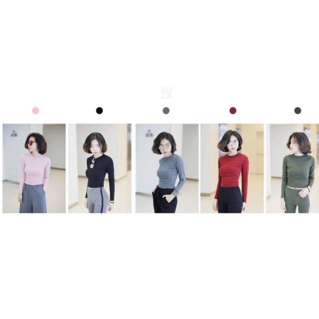 Áo croptop body tay dài AGE2X. | BigBuy360 - bigbuy360.vn