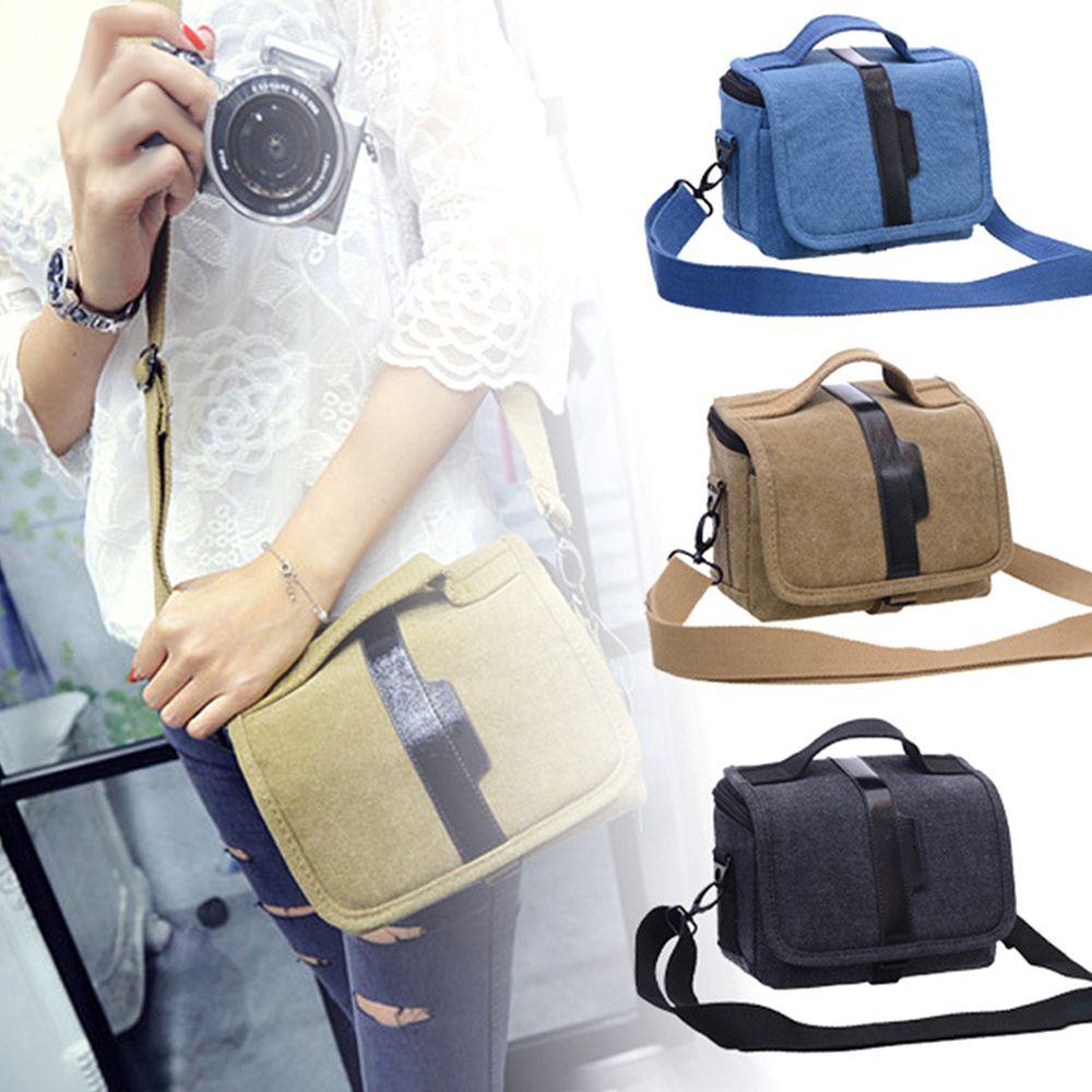 BTLIMER Ba Lô Canvas Đựng Máy Ảnh Đa Năng Tiện Lợi Bảo Vệ