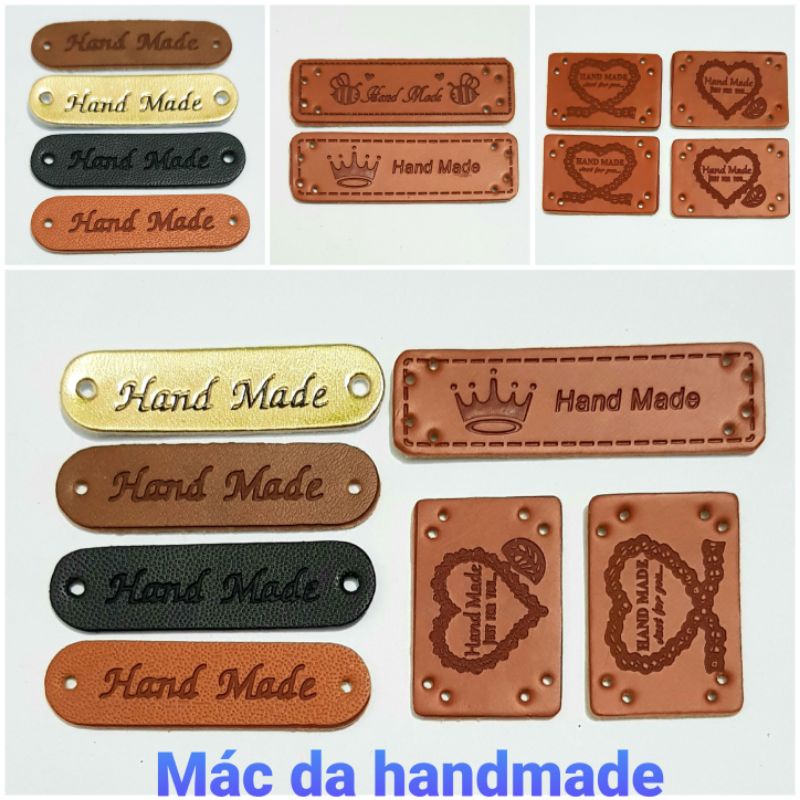 Mác handmade trang trí sản phẩm thủ công