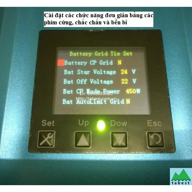 Máy hòa lưới điện mặt trời bám tải GT1000, 32- 62V