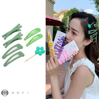 Set kẹp tóc ngọt ngào đơn giản họa tiết hoa trang trí tóc C1A01