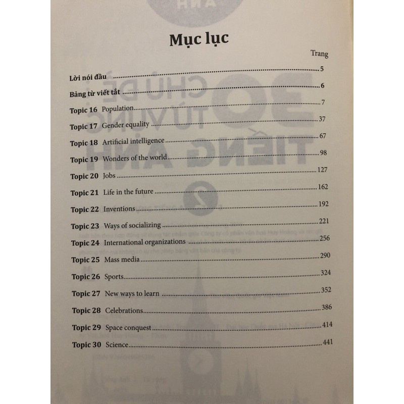 Sách - 30 chủ đề từ vựng Tiếng Anh (Trọn bộ 2 tập) - Huy Hoàng