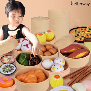 Bộ Đồ Chơi Nấu Ăn DIMSUM 88 Chi Tiết Cho Bé Siêu To Loại 1 Có Hộp