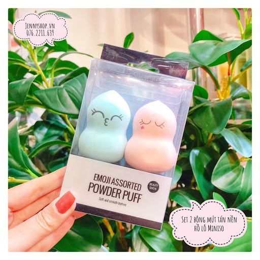 Mút Tán Kem Nền Miniso Emoji Assorted Powder Puff