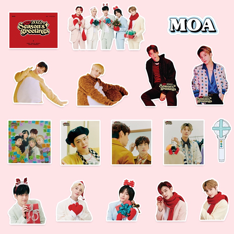 Bộ 100 Sticker Dán Hình TXT 2022 Trang Trí