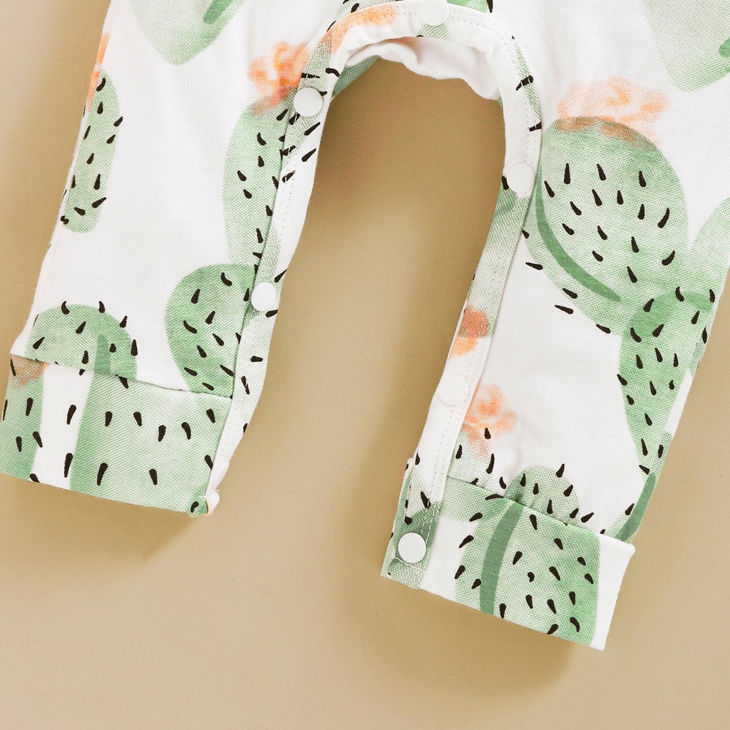 Áo liền quần MIKRDOO tay dài in hình trái cây cho bé trai và bé gái sơ sinh