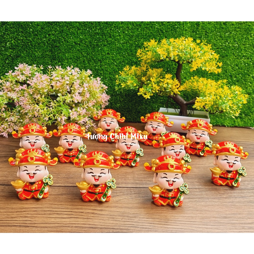 Tượng chibi Thần Tài Như Ý Cát Tường 6cm cao cấp