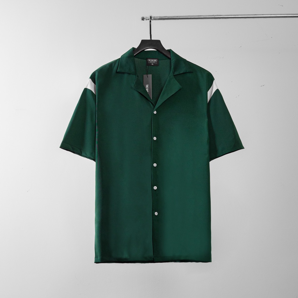 Áo sơ mi The Bad God Striped cuban shirt (Lem mực nhẹ)