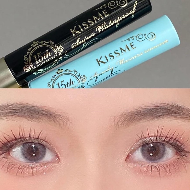 Set Mascara Kiss me + Tẩy trang Kiss me Heroine