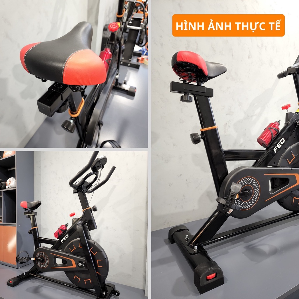 Xe Đạp Tập Thể Dục Tại Nhà Đa Năng FED K370 Cao Cấp Nhập Khẩu + Tặng Kèm Máy Massage