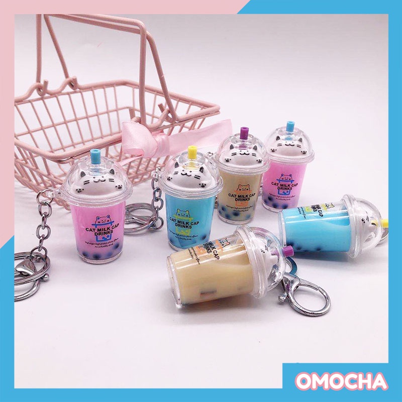 Móc Khoá Hình Cốc Trà Sữa Trân Châu Đen Mini Siêu Đáng Yêu Dành Cho Tín Đồ Trà Sữa