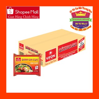 Thùng 30 Gói Bánh Đa Cua VIFON 60g/Gói