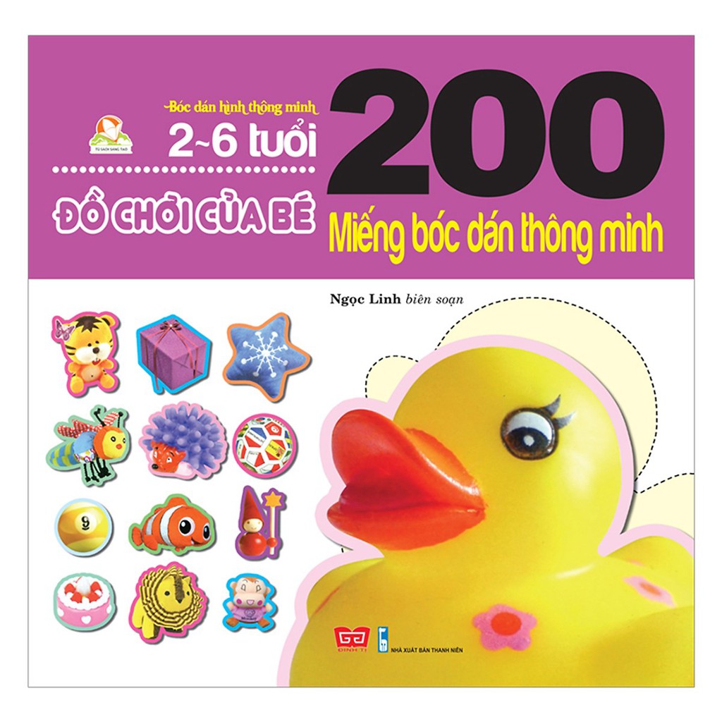 Sách - 200 Miếng Bóc Dán Thông Minh - Đồ Chơi Của Bé