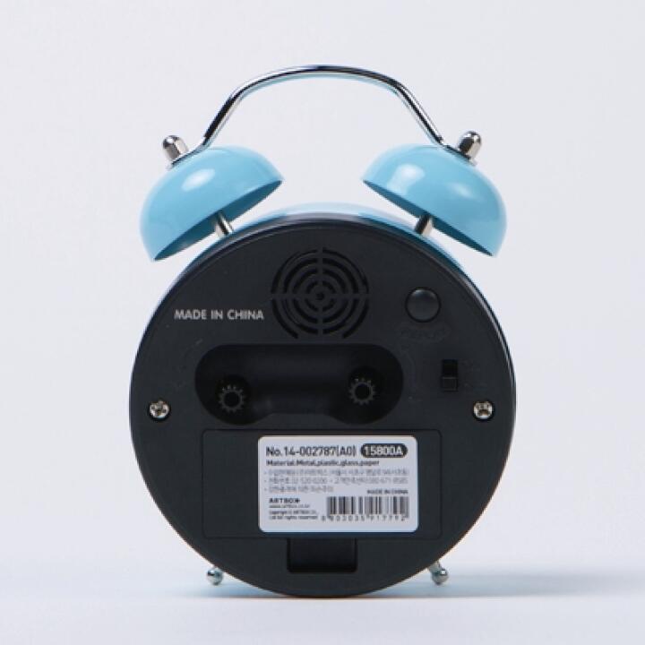 Đồng Hồ Báo Thức ARTBOX Hàn Quốc Để Bàn Màu Bạc Hà Họa Tiết Nhân Vật Mali