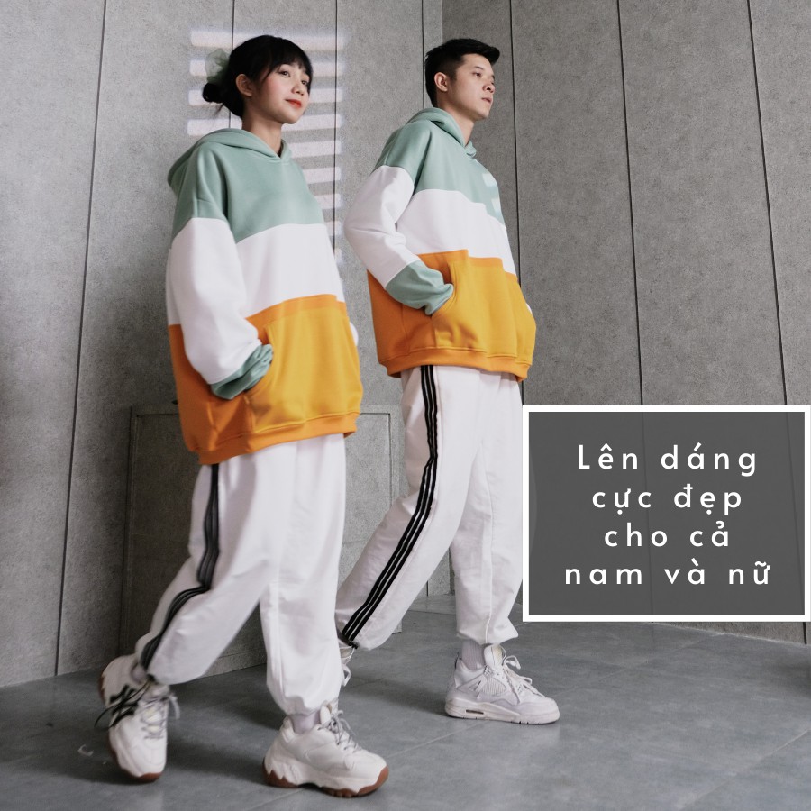 Áo Hoodie Nam Nữ Form Rộng Chất Nỉ Bông Cao Cấp Thiết Kế Mũ To Lớn 3 Màu Nổi Bật Cam Xanh Trắng Đen Thương Hiệu GUF | BigBuy360 - bigbuy360.vn