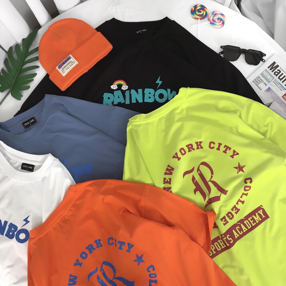 [Mã SKAMA06 giảm 8% TỐI ĐA 50K đơn250K] Set bộ oversize Rainbow, JACKLANE, Set bộ cộc tay Unisex Jack Lane | BigBuy360 - bigbuy360.vn