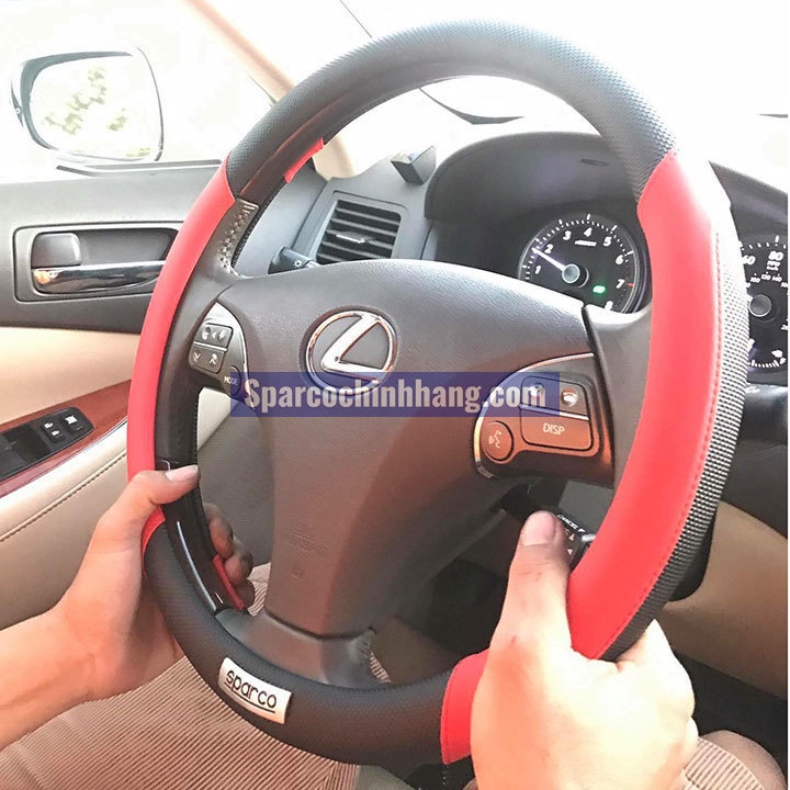 Bọc vô lăng cao cấp Sparco Italia - Hàng Chính Hãng - Loại 1, hàng xịn, cầm đầm tay, bám, mềm, êm tay, không mùi
