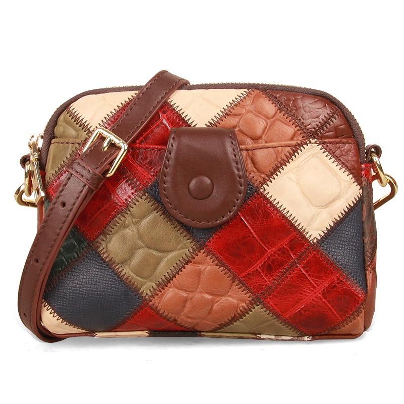 Túi đeo chéo COBBLER LEGEND da thật có khóa kéo thời trang cho nữ