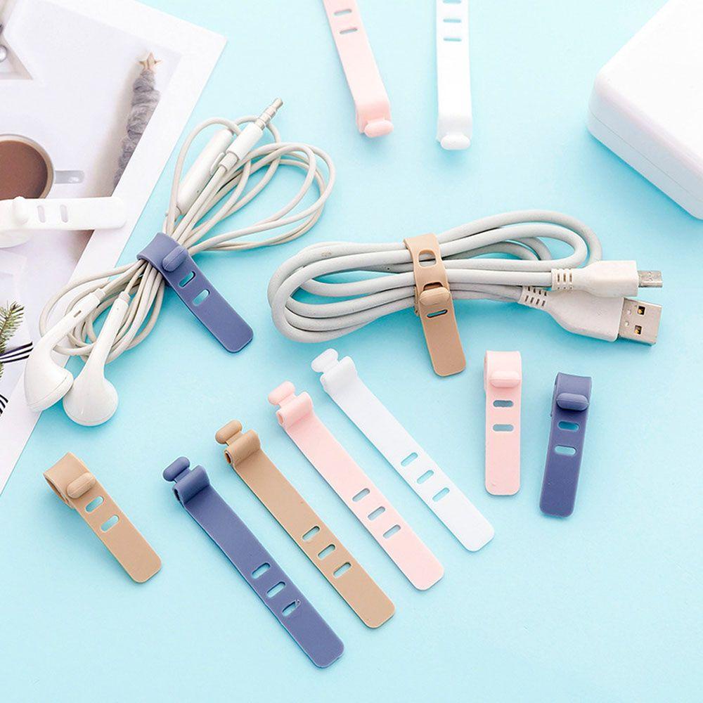 [COD] Dụng Cụ Cố Định Dây Cáp Bằng Silicone Dẻo Cho Văn Phòng|Giá Đỡ Kẹp Tai Nghe / Dây Cáp Tiện Dụng