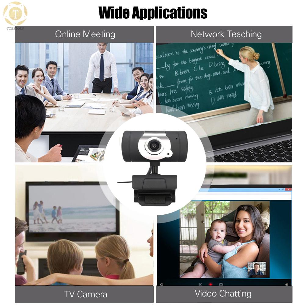 Shipped within 12 hours】 480P USB Webcam Laptop Computer Camera Clip-on PC Web Camera Manual Focus Built-in Microphone for Live Streaming Online Meeting Teaching Video Chatting Web Camera [TO]