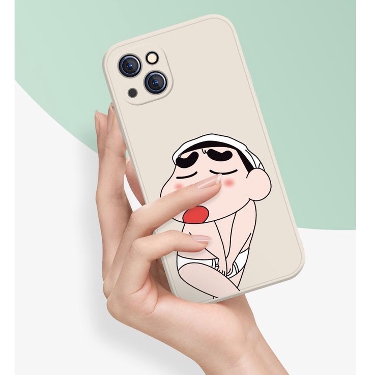 Ốp Điện Thoại Chống Sốc In Hình Shin-Chan Hoạt Hình Cho Iphone 13 Pro 11 Pro Max Xr 6s 7 8 Plus 12 Mini 14 Pro Xs Max