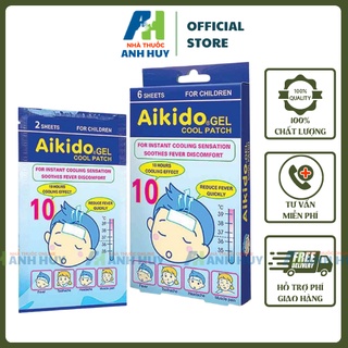 Miếng Dán Hạ Sốt Cho Bé Aikido, Làm Mát Đến 10 Tiếng Hộp 6 Miếng