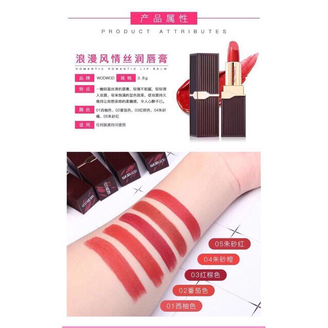 ( Chính Hãng) Son Thỏi Mềm Mịn Môi Bền Màu Suốt Cả Ngày Wod Wod | BigBuy360 - bigbuy360.vn