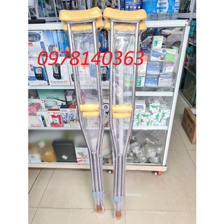 Combo 2 chiếc nạng nhôm cao cấp