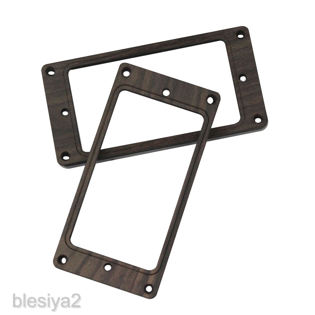 2 Rosewood Humbucker Pickup Mounting Ring Surround Frame for Electric Guitar