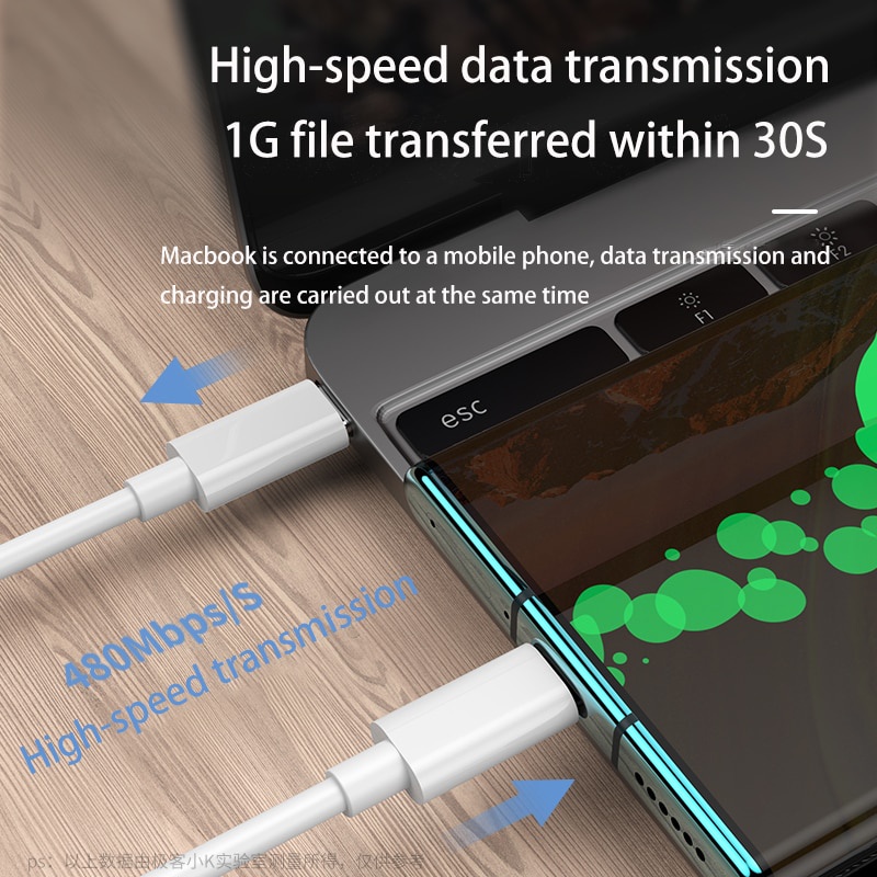 Cáp USB C sang USB C cho Samsung S20 Xiaomi PD 60W Cáp sạc nhanh cho MacBook Pro IPad Pro cho iPhone Cáp sạc loại C