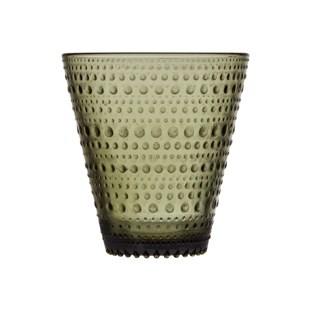 Bộ 2 cốc thủy tinh Kastehelmi Iittala Màu Xanh rêu 300ml