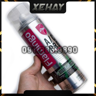 Xịt khử mùi điều hoà dàn lạnh, Bọt tẩy vệ sinh khử trùng điều hoà xe hơi, vệ sinh dàn máy lạnh ô tô Flamingo 500ml