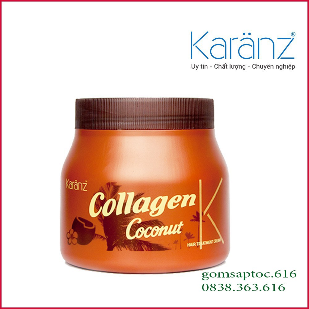 Hấp dầu (kem ủ tóc) Karanz Collagen Coconut – 1000ml Collagen Karanz 500ml