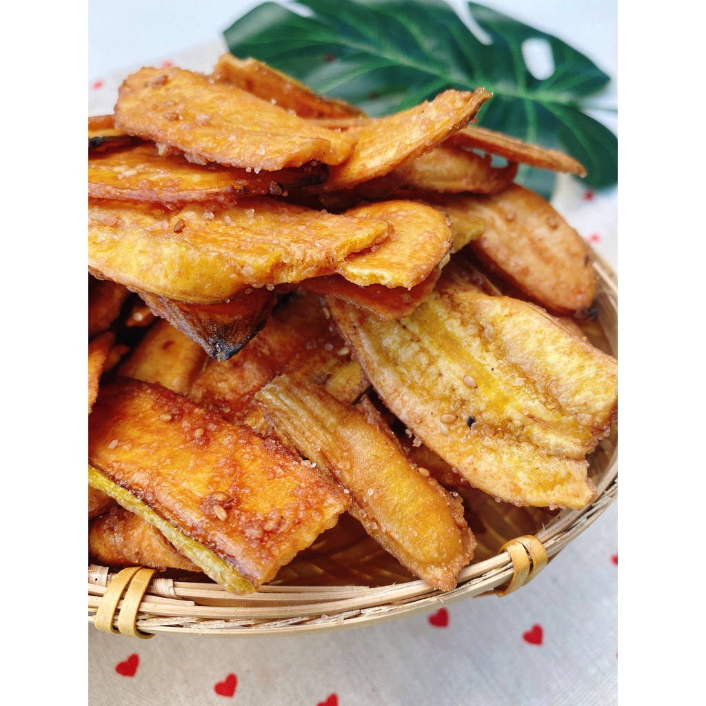 Chuối sấy mè gừng / 500gr - Đặc sản Đà Lạt