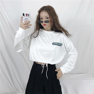 Áo croptop dài tay bo eo Serious