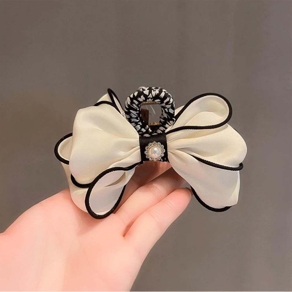 Kẹp Tóc Nơ Ren Hoa Thời Trang Hàn Quốc Thanh Lịch