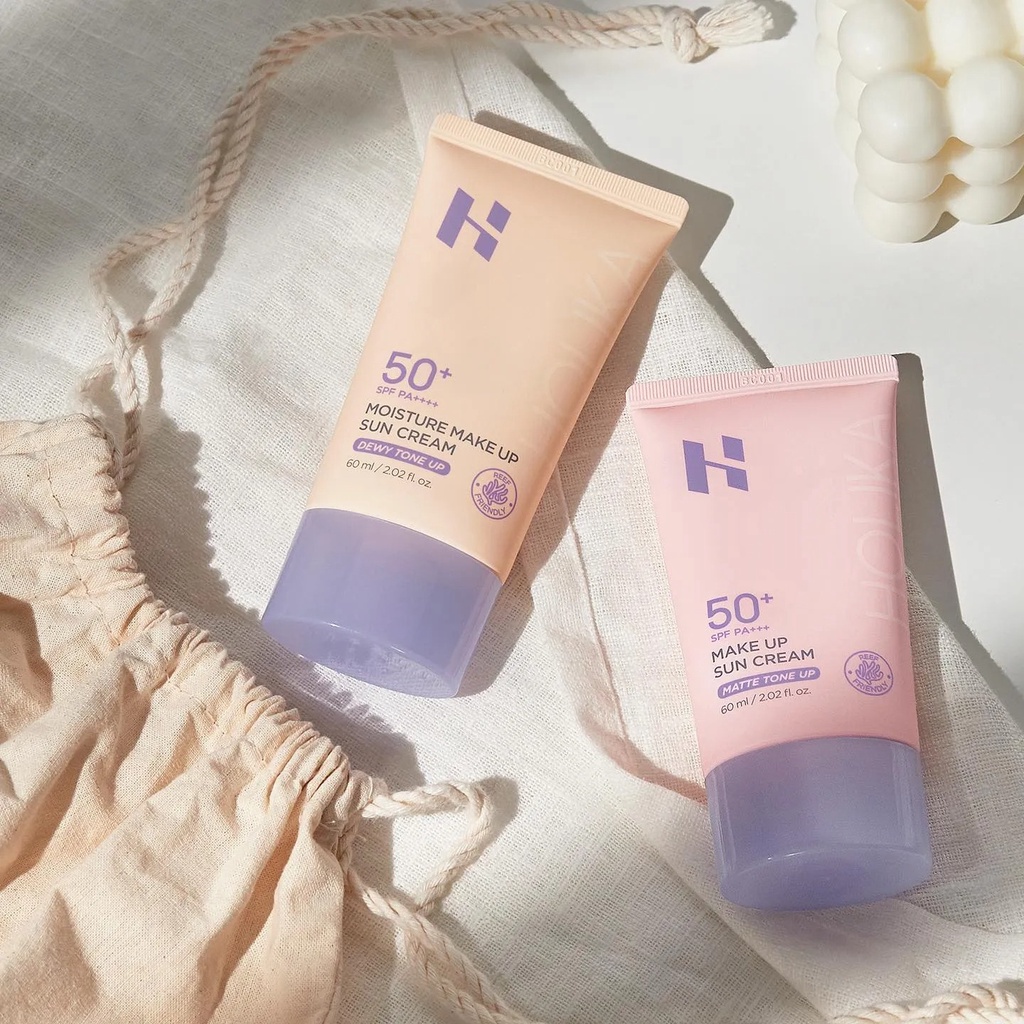 Kem chống nắng Hàn Quốc Holika Holika SPF50+ PA+++ dưỡng ẩm làm sáng bảo vệ da khỏi tia cực tím 24h 60ml