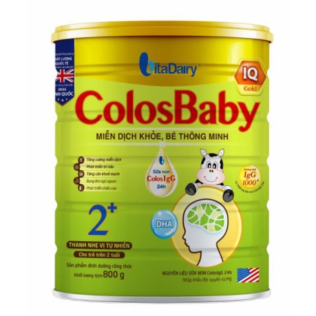 [QUÀ TẶNG KHI MUA 2 LON] SỮA BỘT COLOSBABY IQ GOLD LON 800G