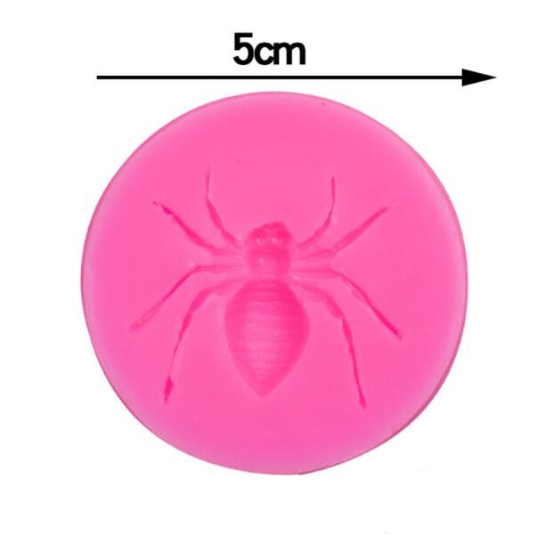Khuôn Silicone Tạo Hình Nhện 3D Trang Trí Bánh
