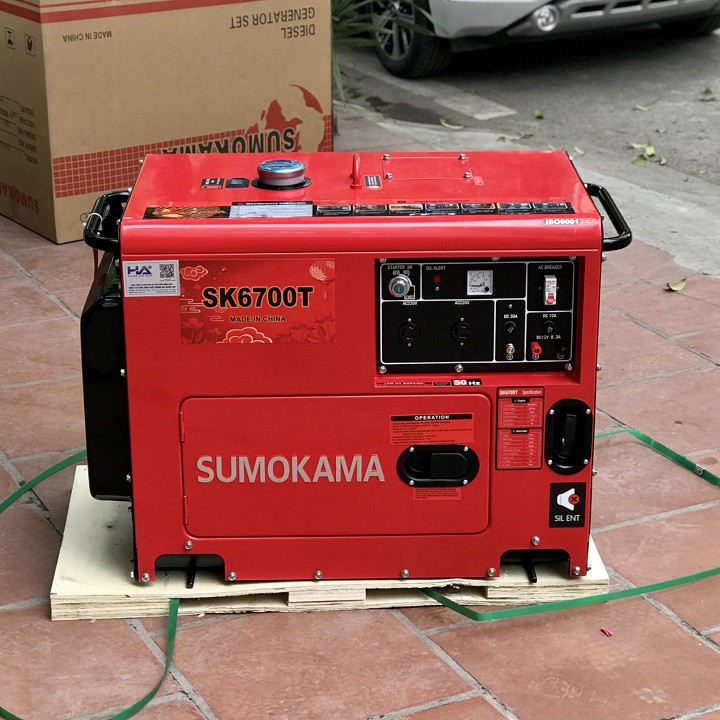 [FREE SHIP] Máy Phát Điện Chạy Dầu 5Kw Sumokama SK6700T