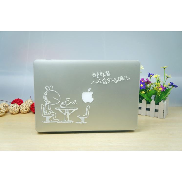 Ốp MacBook Air 13,3 inch ( A1369 / A1466 )_Thỏ trắng cafe