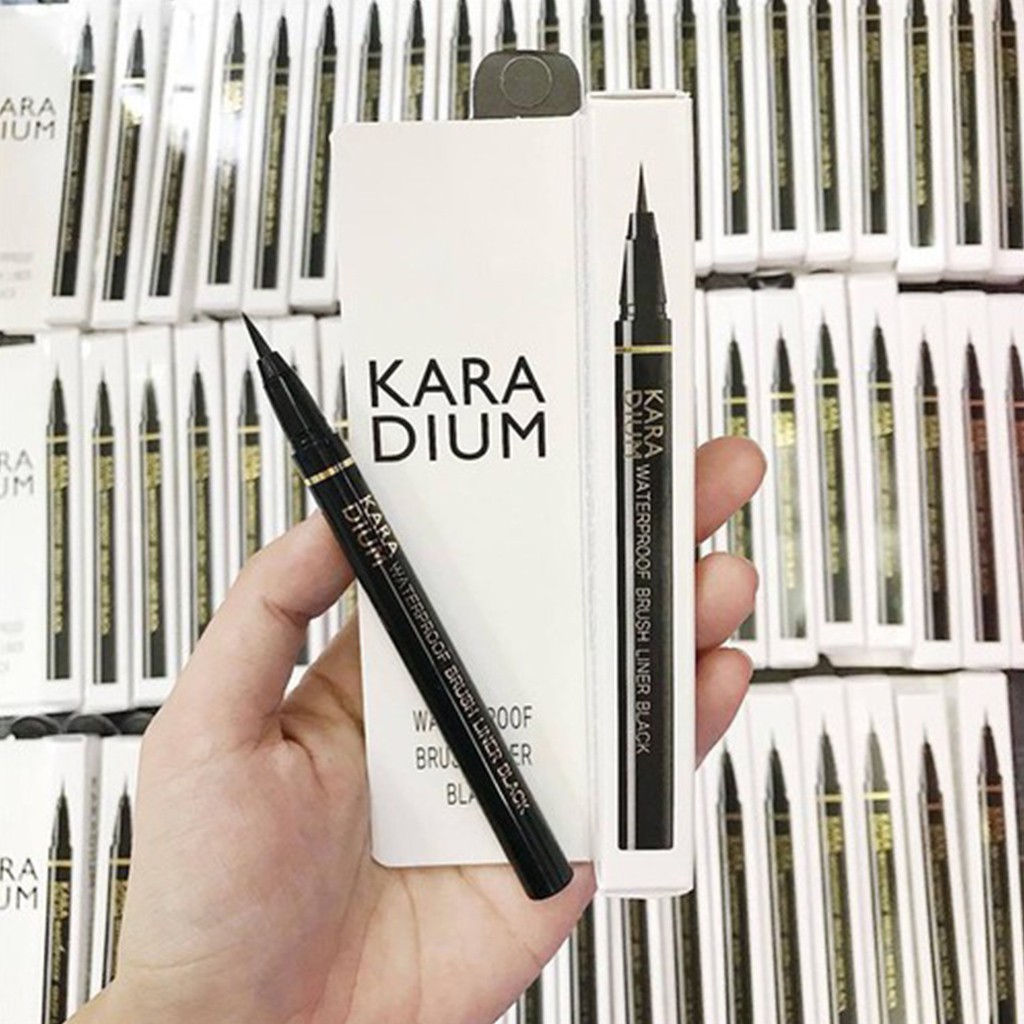 Bút Kẻ Mắt Karadium Waterproof Brush Liner Black