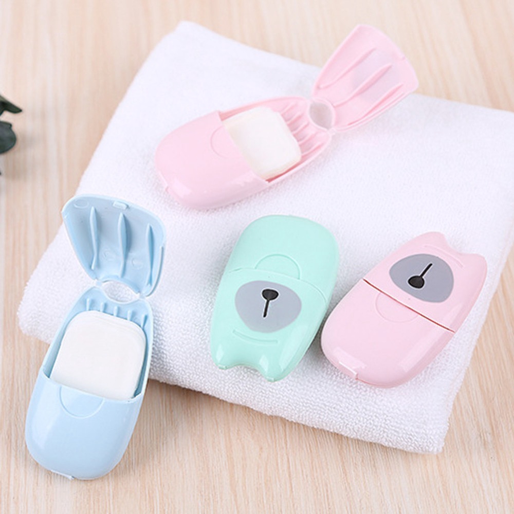 [Hàng mới về] Hộp 50 tờ xà phòng giấy mùi hương thơm mát dịu dài thích hợp khi du lịch | BigBuy360 - bigbuy360.vn